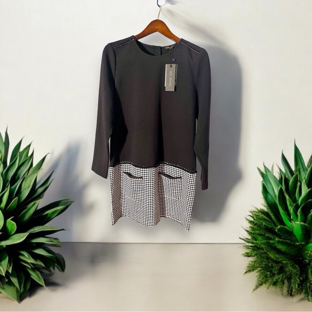 Rachel Zoe houndstooth color block SZ 12 NWT $325 SAKS Off 5th